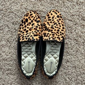 Birdies Tan and Black Leopard Flats